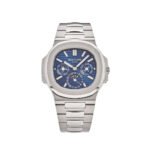 Patek Philippe Nautilus 5740/1G Perpetual Calendar Moon Phase White Gold Blue Dial (2019)
