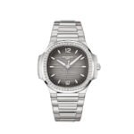 Patek Philippe Nautilus 7118/1200A-011 Ladies' Steel Gray Dial Diamond Bezel (2023)